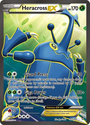 Heracross EX Full Art Holo 105/111