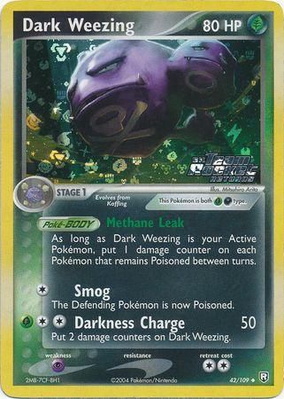 Dark Weezing Stamped Holo Team Rocket Returns 42/109