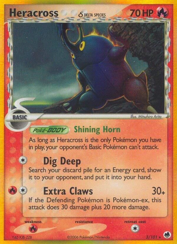 Heracross Holo Dragon Frontiers 3/101