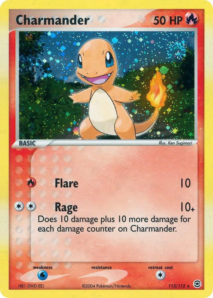 Charmander Holo FireRed &amp; LeafGreen 113/112