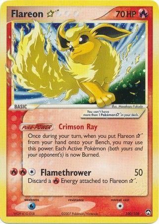 Flareon Gold Star Holo Power Keepers 100/108