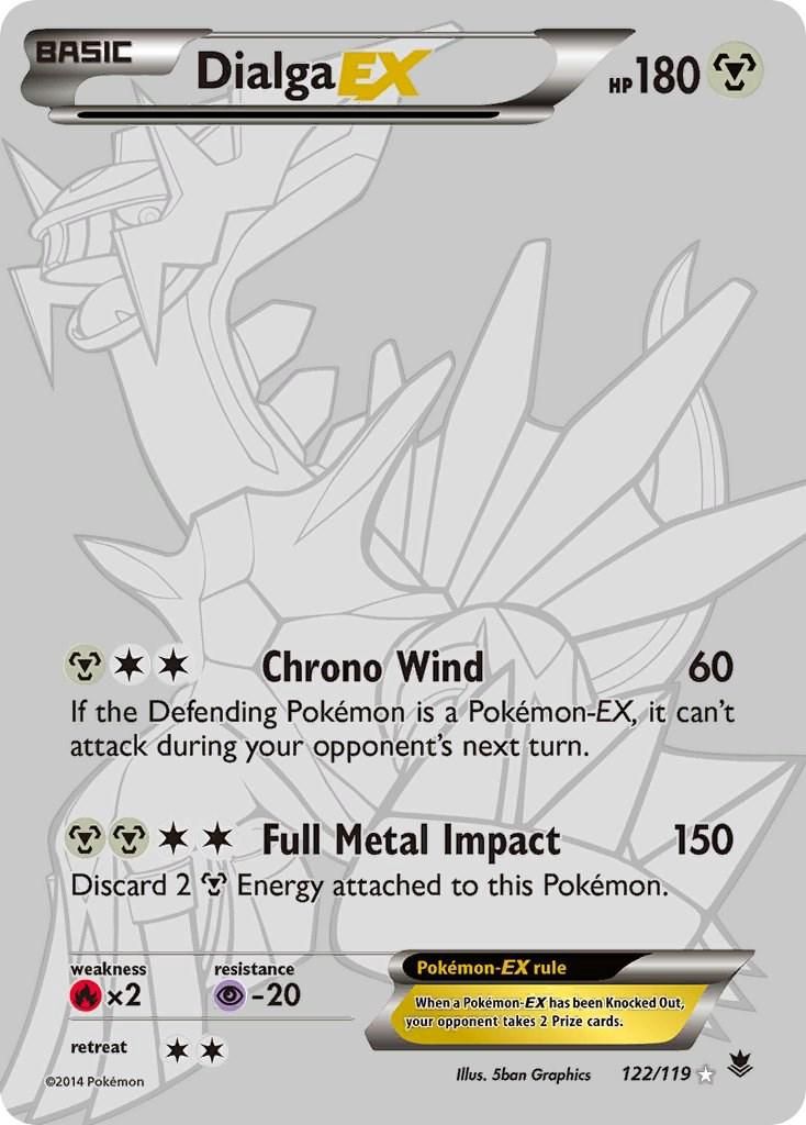 Dialga EX Full Art Holo Phantom Forces 122/119