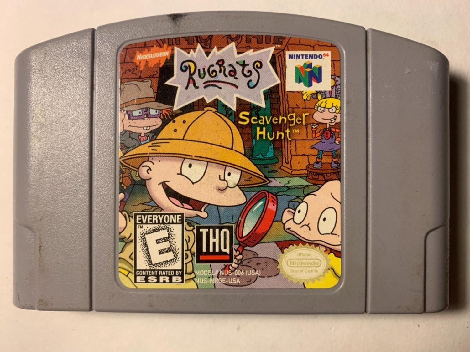 Rugrats Scavenger Hunt for N64, Condition: Loose