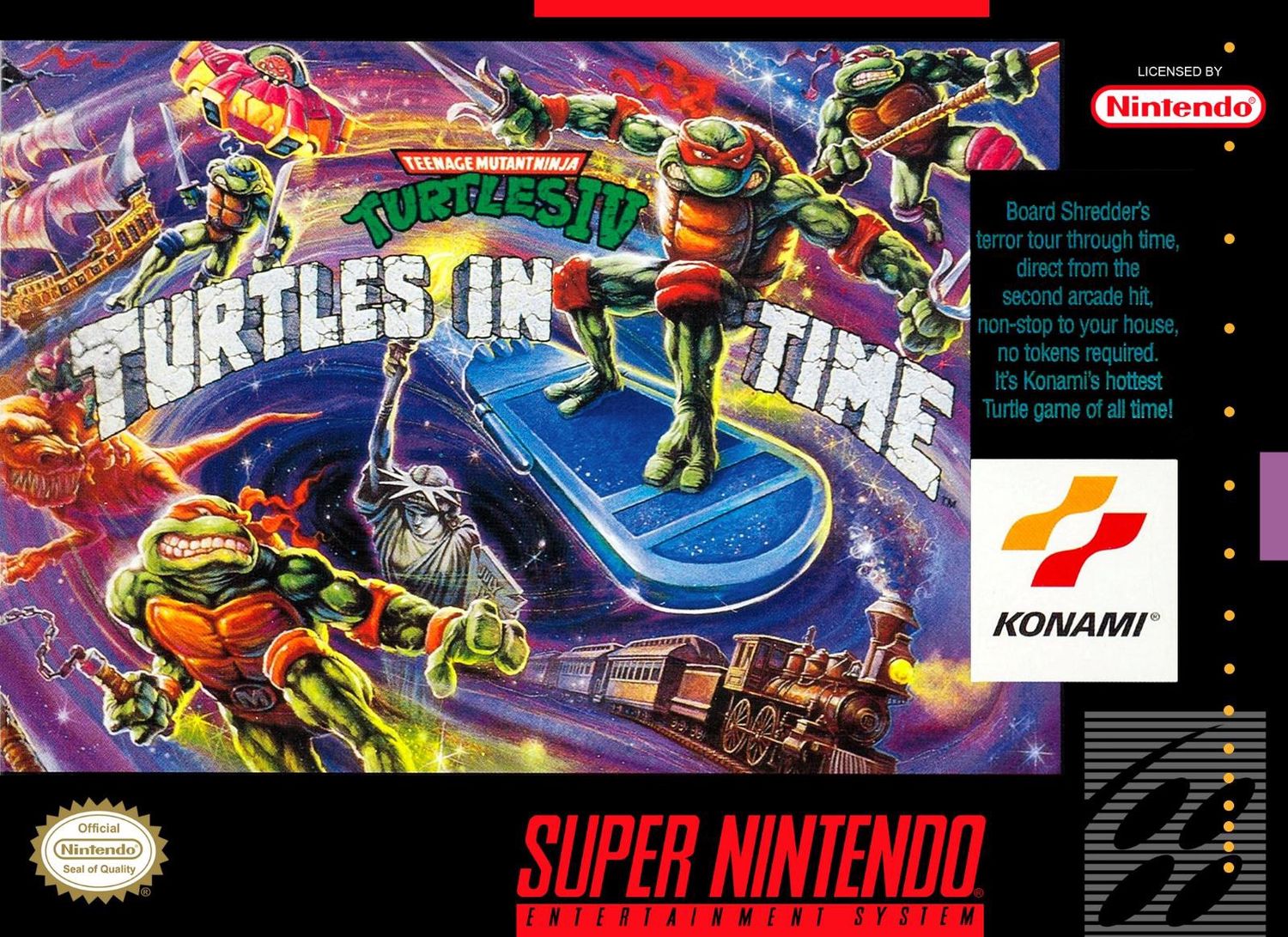 Teenage Mutant Ninja Turtles 4 for SNES Turtles in Time