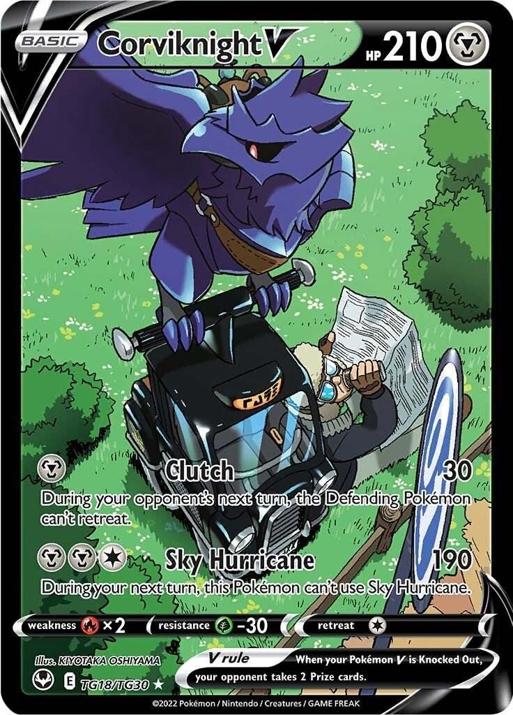 Corviknight V Full Art Silver Tempest TG18/TG30