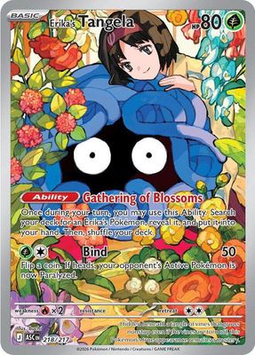 Erika's Tangela Full Art Holo Ascended Heroes 218/217
