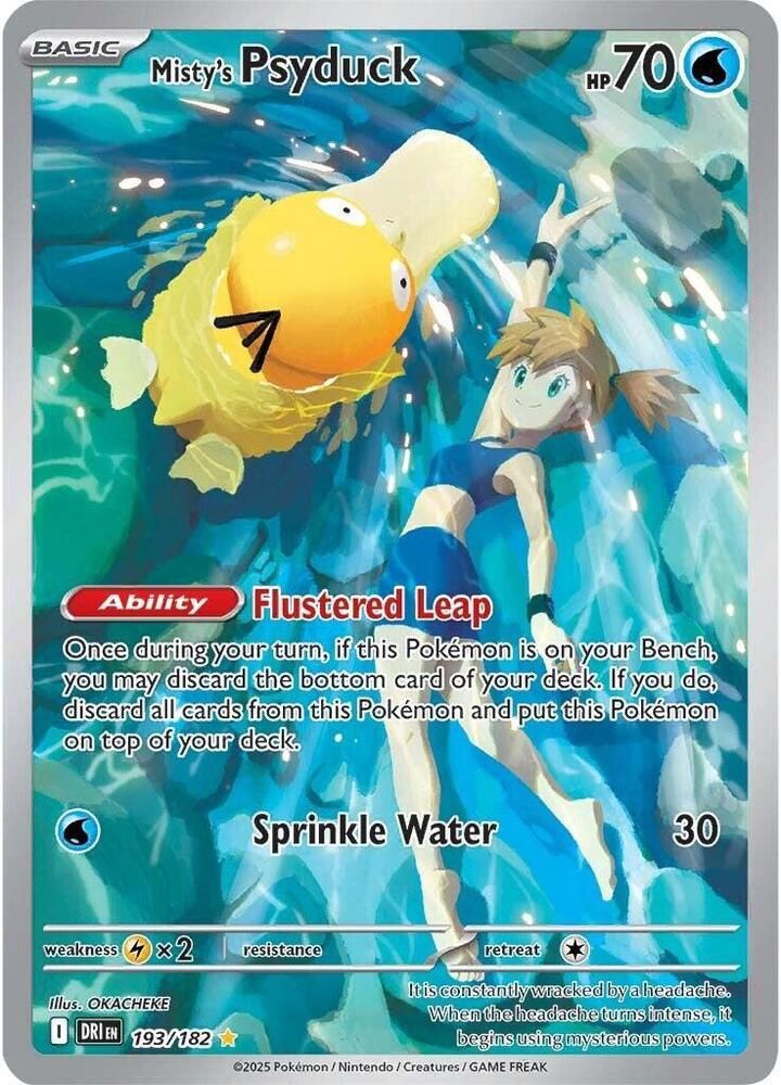 Misty's Psyduck Full Art Holo Destined Rivals 193/182