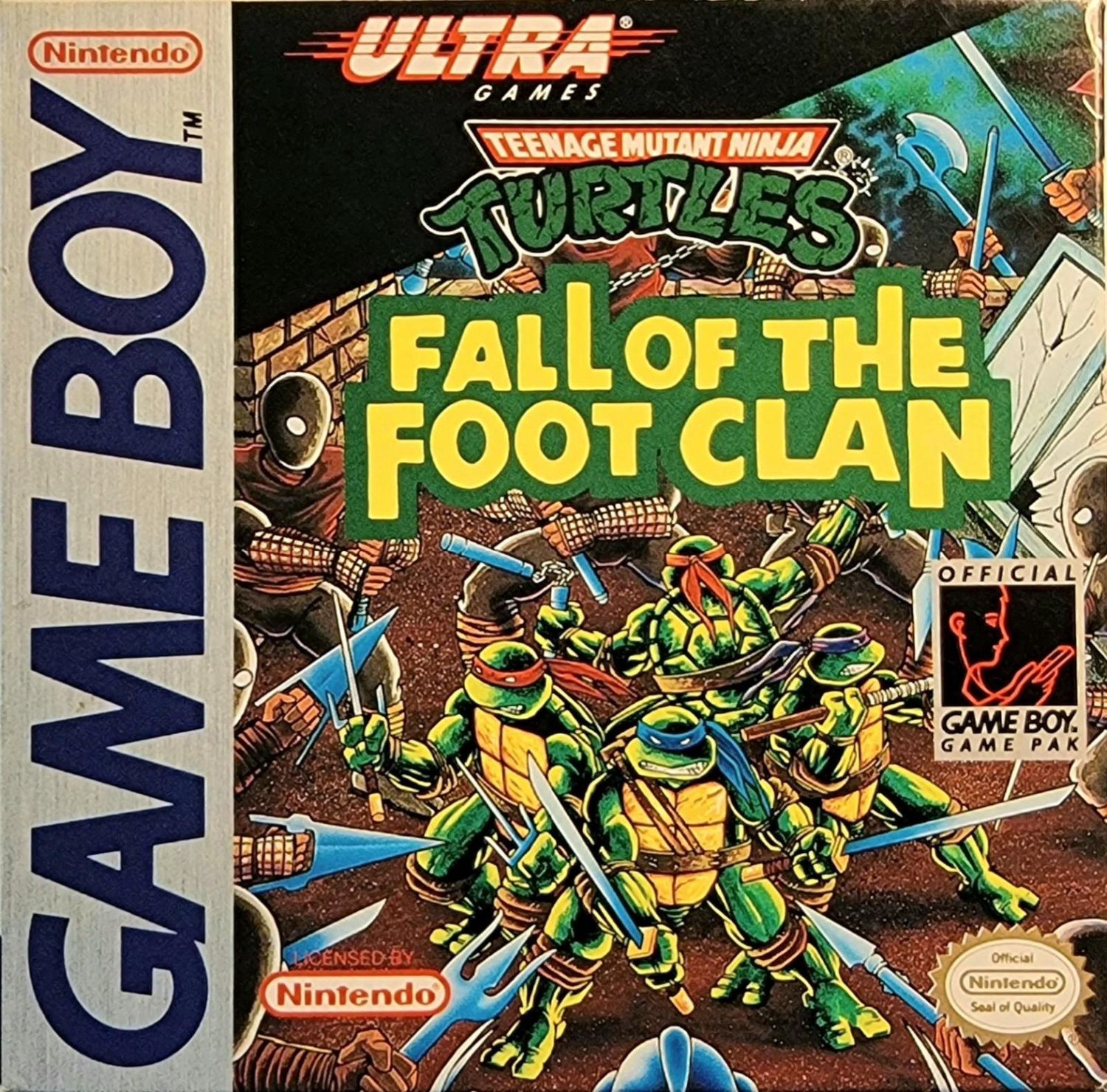 Teenage Mutant Ninja Turtles Fall of the Foot Clan for Game Boy