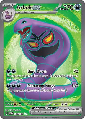 Arbok EX Full Art Holo 151 185/165