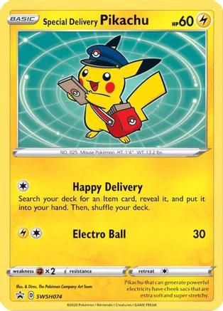 Special Delivery Pikachu Holo Promo SWSH074