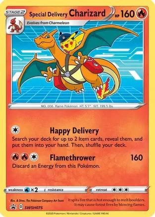 Special Delivery Charizard Holo Promo SWSH075