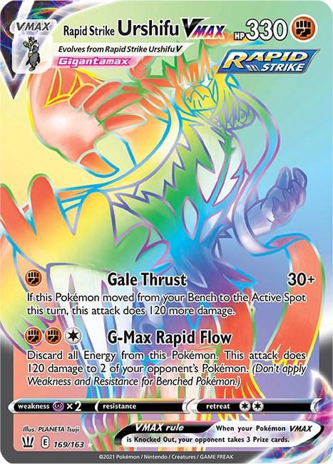 Rapid Strike Urshifu VMAX Full Art Holo Battle Styles 169/163