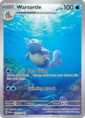 Wartortle Full Art Holo 151 171/165
