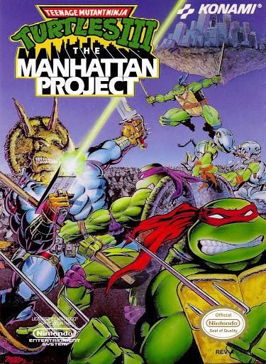 Teenage Mutant Ninja Turtles III 3 The Manhattan Project for NES