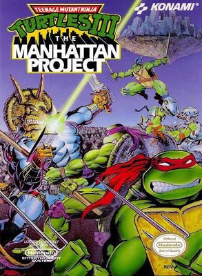 Teenage Mutant Ninja Turtles III 3 The Manhattan Project for NES
