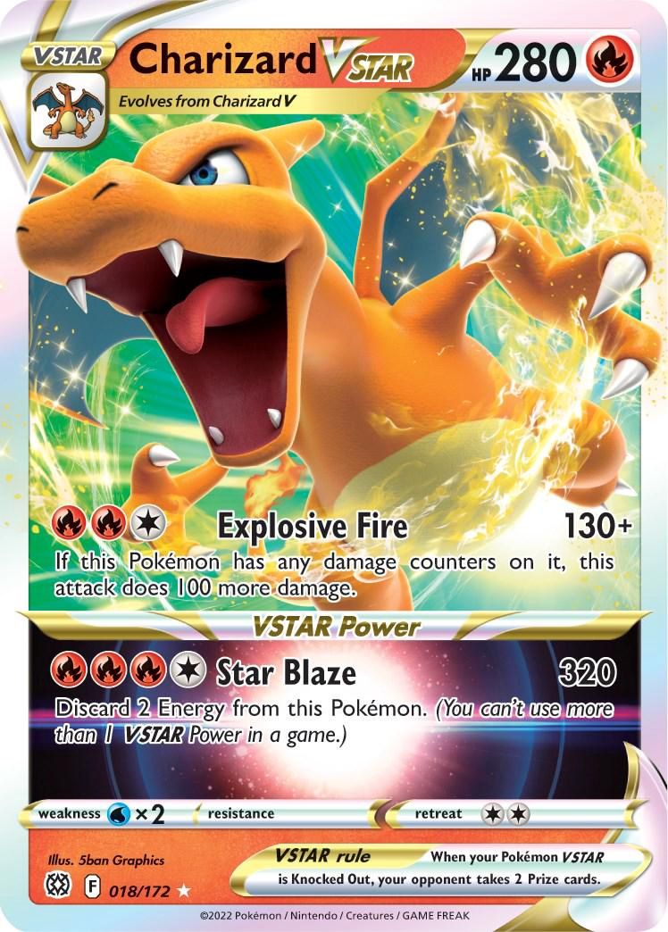 Charizard VSTAR Holo Brilliant Stars 18/172