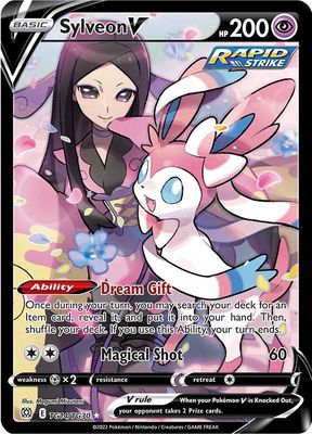 Sylveon V Full Art Holo Brilliant Stars TG14/TG30