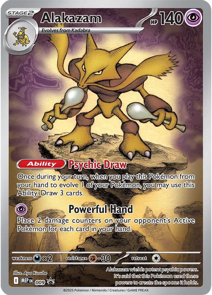 Alakazam Full Art Holo Promo 9
