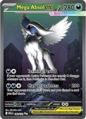 Mega Absol EX Full Art Holo Mega Evolution 180/132
