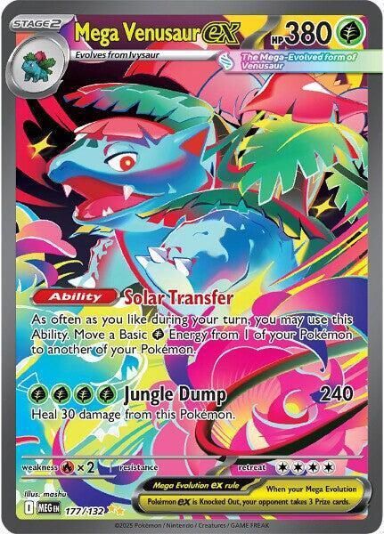 Mega Venusaur EX Full Art Holo Mega Evolution 177/132