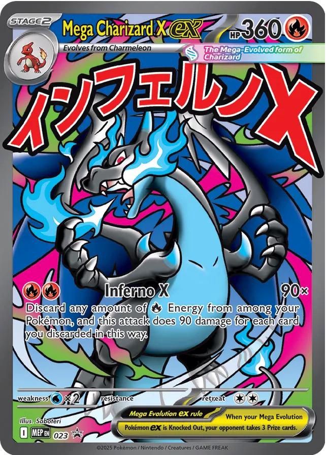 Mega Charizard X EX Full Art Holo Promo 23