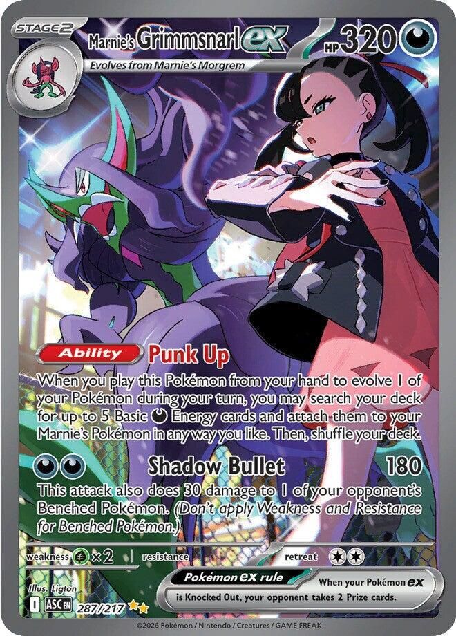 Marnie's Grimmsnarl EX Full Art Ascended Heroes 287/217
