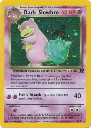 Dark Slowbro Holo Team Rocket 12/82