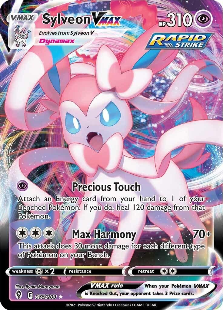 Sylveon VMAX Full Art Holo Evolving Skies 75/203