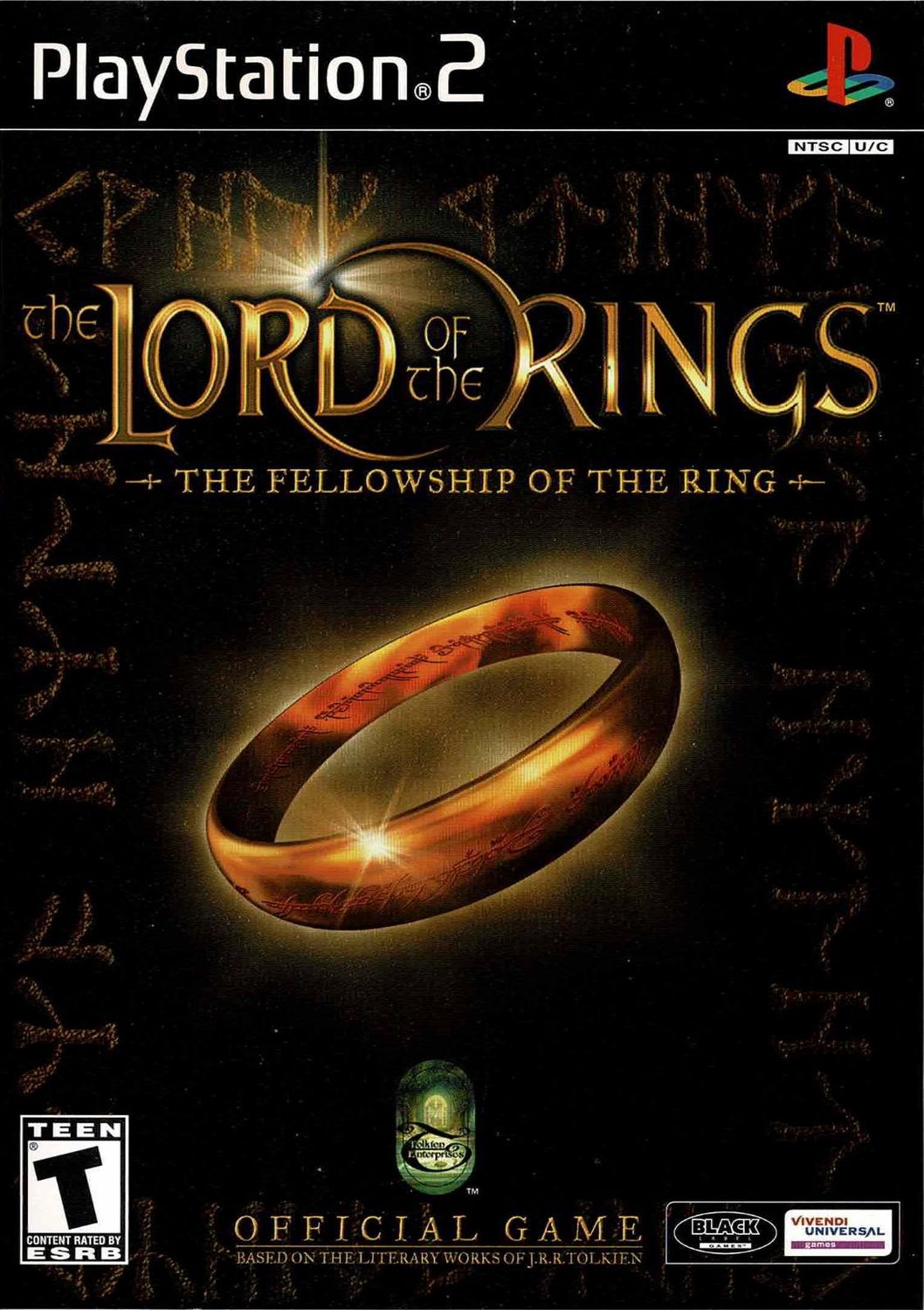 Lord of the Rings Fellowship of the Ring for PS2