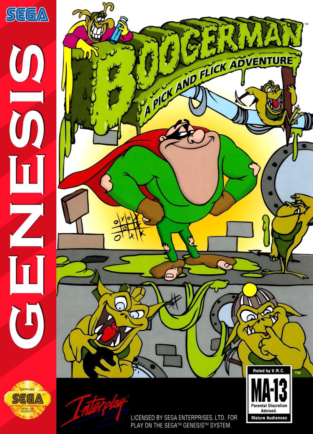 Boogerman A Pick and Flick Adventure for Genesis