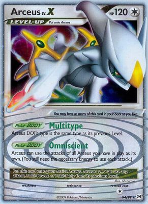 Arceus Lv. X Holo Arceus 94/99