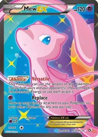 Mew EX Full Art Holo Legendary Treasures RC24/RC25