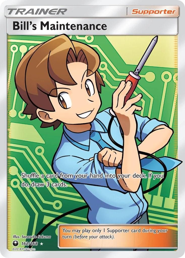 Bill's Maintenance Full Art Holo Celestial Storm 162/168