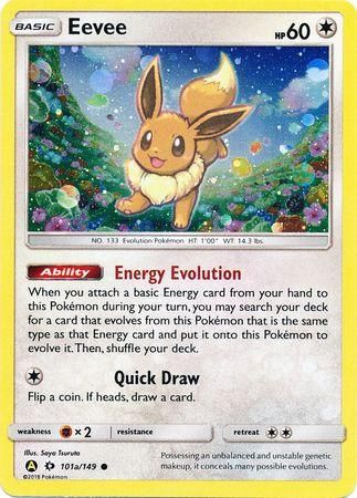 Eevee Holo Sun &amp; Moon 101a/1419