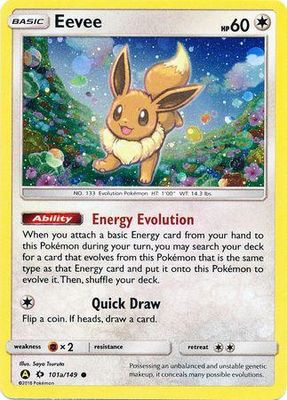 Eevee Holo Sun &amp; Moon 101a/1419