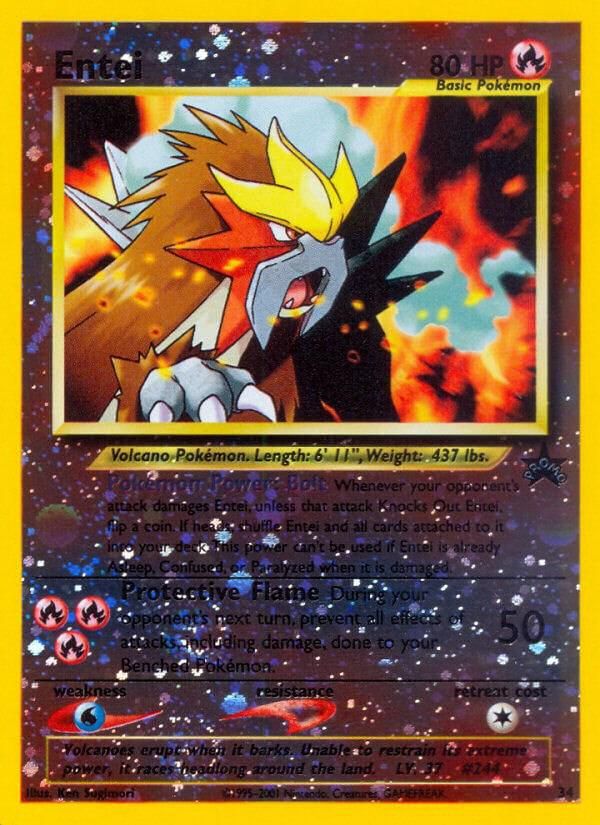 Entei Reverse Holo Promo 34