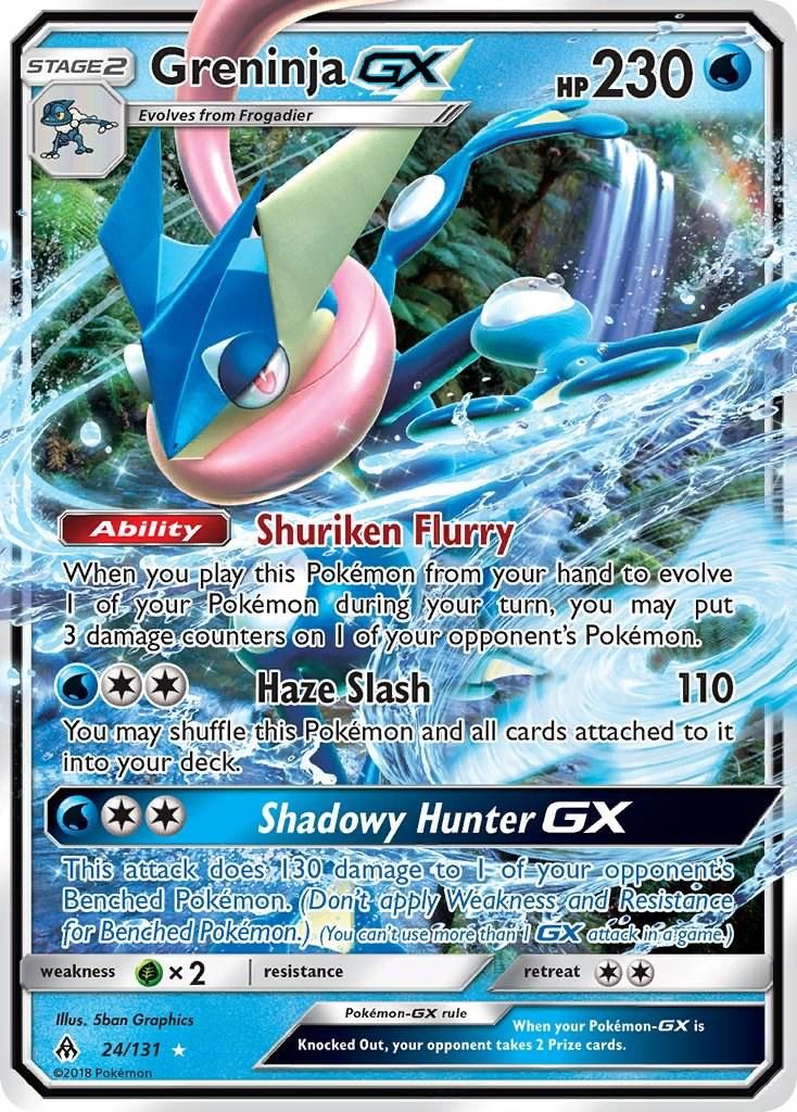 Greninja GX Full Art Holo Forbidden Light 24/131