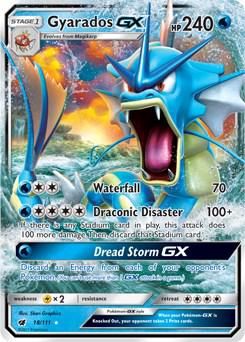 Gyarados GX Holo Crimson Invasion 18/111