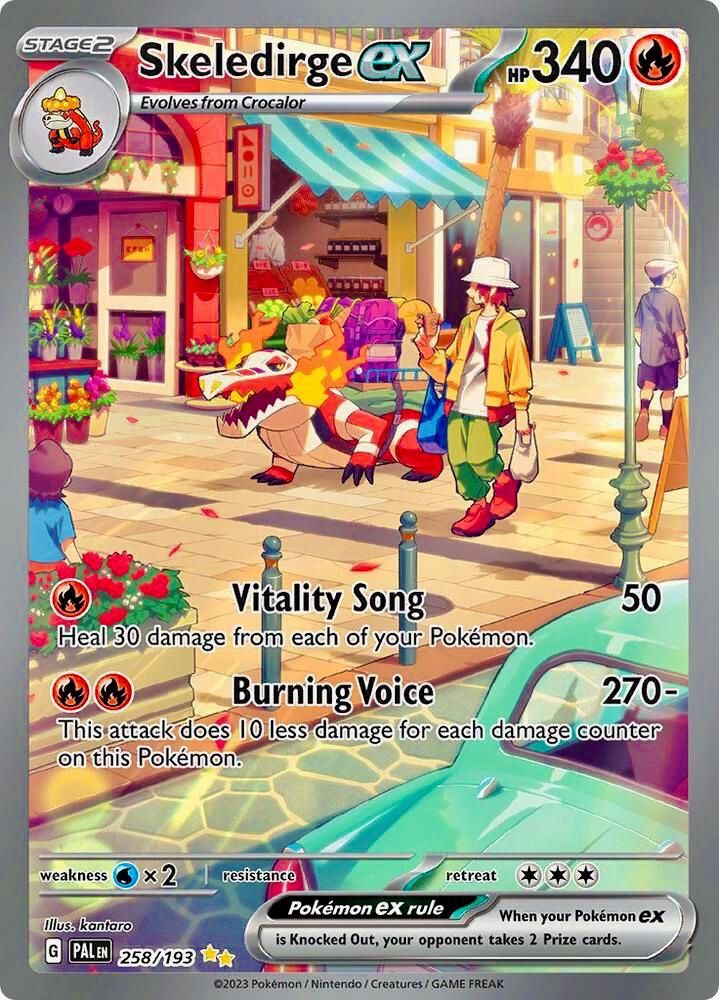 Skeledirge EX Full Art Holo Paldea Evolved 258/193