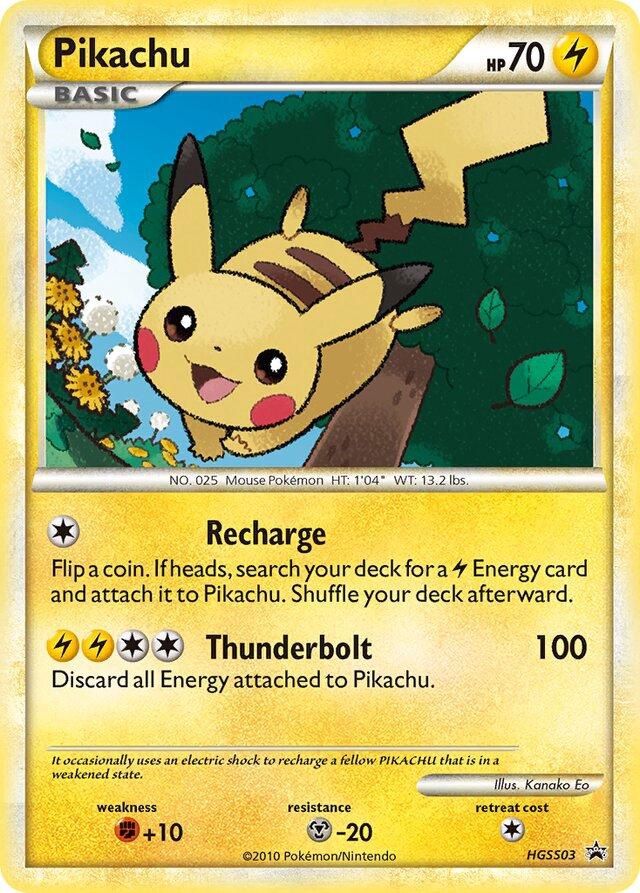 Pikachu Holo Promo HGSS03
