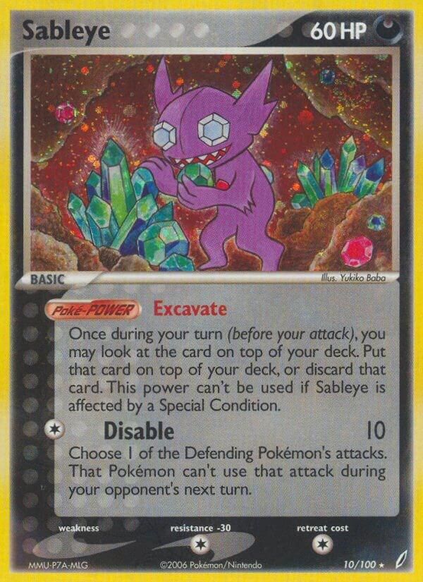 Sableye Holo Crystal Guardians 10/100