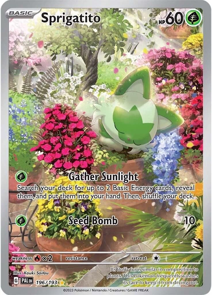 Sprigatito Full Art Holo Paldea Evolved 196/193