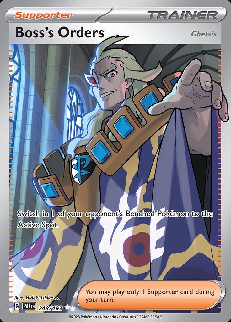 Boss's Orders Full Art Holo Paldea Evolved 248/193