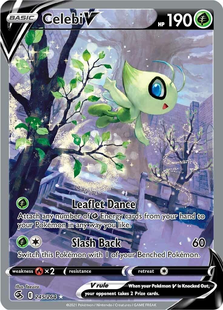 Celebi V Full Art Holo Fusion Strike 245/264