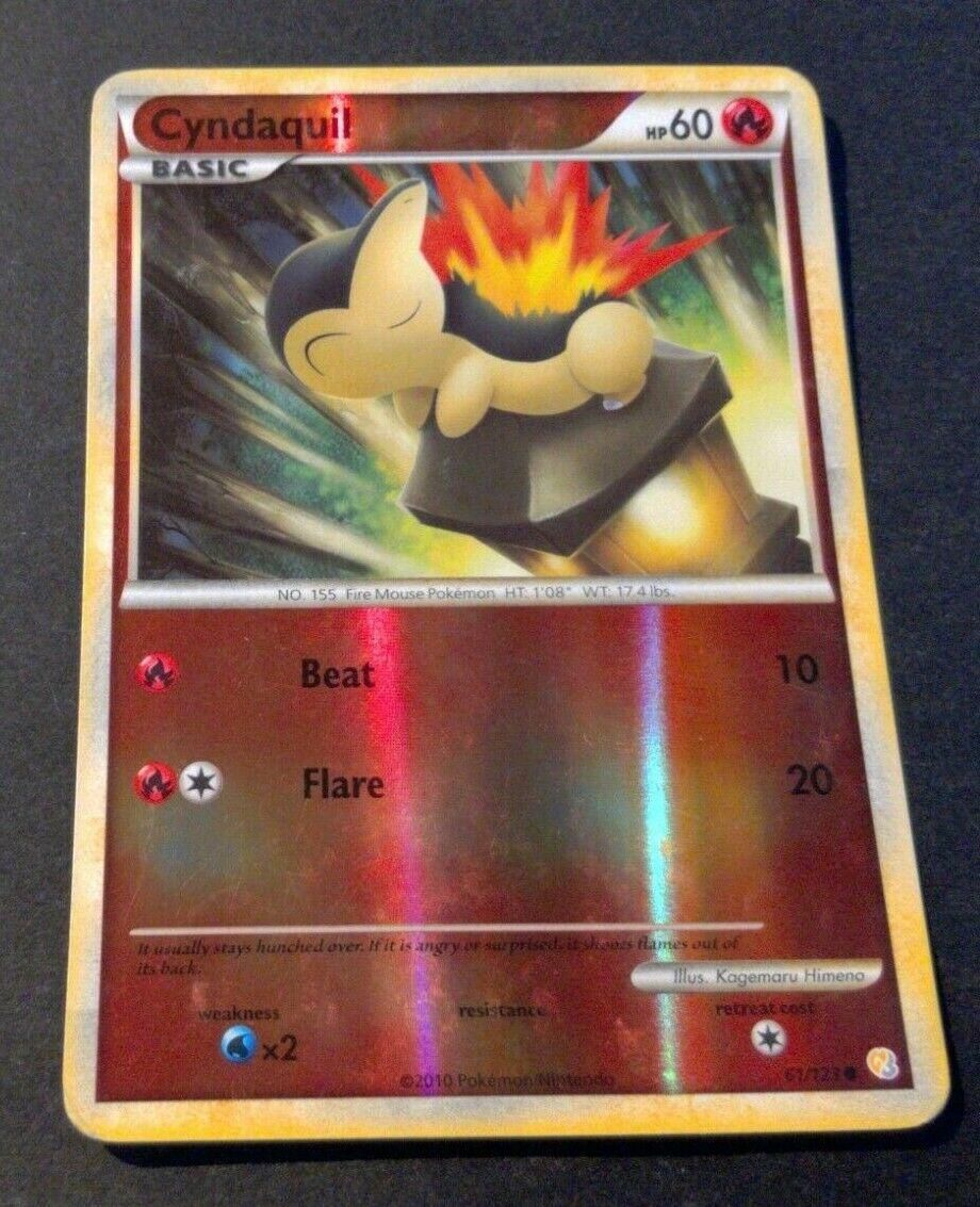 Cyndaquil Reverse Holo HeartGold SoulSilver 61/123
