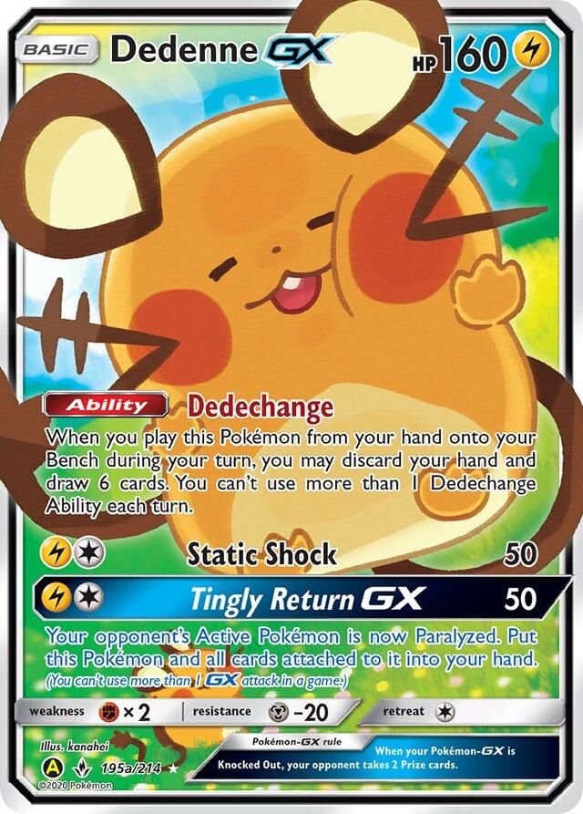 Dedenne GX Full Art Holo Unbroken Bonds 195a/214