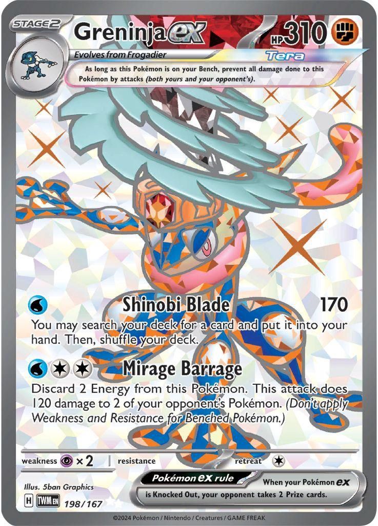 Greninja EX Full Art Holo Twlight Masquerade 198/167
