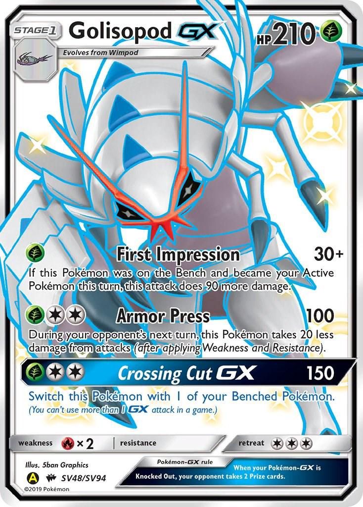 Golisopod GX Full Art Holo Hidden Fates SV48/SV94