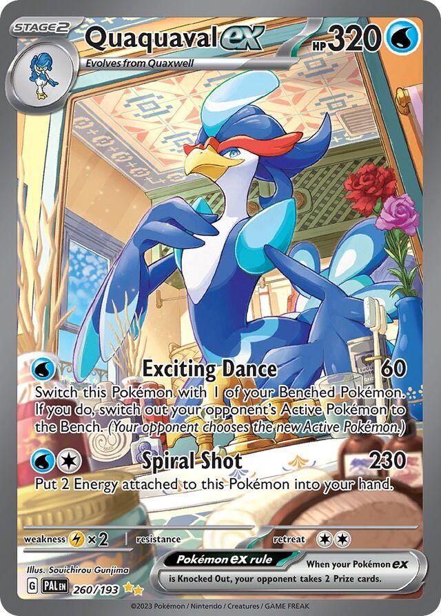 Quaquaval EX Full Art Holo Paldea Evolved 260/193