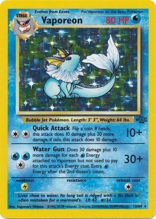 Vaporeon Holo Jungle 12/64